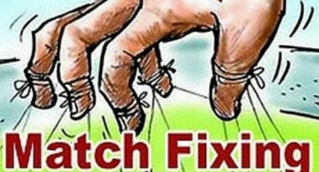 Visualization of machine learning algorithms analyzing match data to detect patterns of match-fixing in sports, showcasing advanced technology in action.