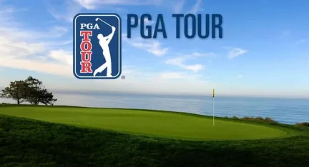 "AI-Powered Sports Models to Predict Tournament Outcomes, depicting a humanoid robot using advanced technology and data analytics represented by floating cryptocurrency coins, symbolizing the integration of AI in forecasting sports and e-sports results." PGA Tour Dataset