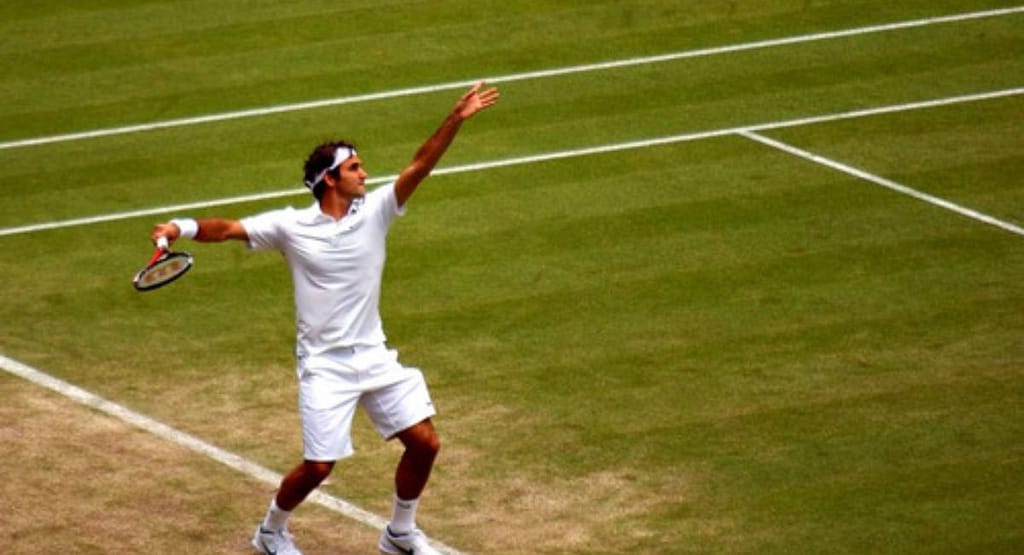 "A skilled tennis player prepares for a precise backhand shot, showcasing expert technique and control. The image reflects the principles from Felix and Oliver Wright Tennis: The Ultimate Guide to Mastering the Game, emphasizing mastery of footwork, timing, and stroke execution for peak performance on the court." Develop Powerful and Accurate Strokes